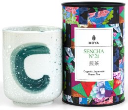 Grünes Japanisches Sencha Teeset BIO 60g&; Kana Keramikbecher
