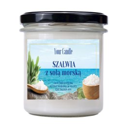 Soja-Salbei-Kerze Mit Meersalz 150ml