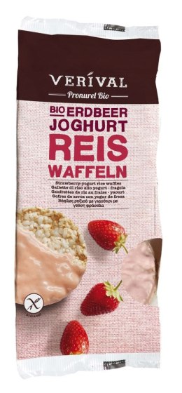 Glutenfreie Reiswaffeln Mit Joghurt Und Erdbeer-Topping 100g