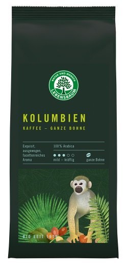 Kaffeebohnen Arabica Colombia BIO 250g